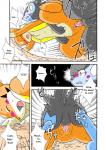 all_fours balls blush comic doggystyle duo erection eyes_closed felid female female_penetrated feral flat_chested floatzel from_behind_position generation_4_pokemon genitals japanese_text kemono luxray male male/female male_penetrating male_penetrating_female mammal mikaduki_karasu mustelid nintendo nipples nude one_eye_closed outside penetration penile penile_penetration penis penis_in_pussy pokemon pokemon_(species) pussy redoxx rozelyn_the_floatzel_(mischievous-skunk) sex text third-party_edit translated vaginal vaginal_penetration yellow_eyes