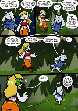 anthro big_butt blonde_hair blue_clothing blue_dress boots bottomwear bra breasts brown_boots brown_clothing brown_footwear butt clothed clothed_anthro clothed_female clothed_humanoid clothing crop_top dialogue dress duo exposed_belly exposed_butt facial_scar female footwear forest fully_clothed fully_clothed_anthro fully_clothed_female fully_clothed_humanoid fur grey_body grey_skin hair machine navel night oblivious orange_bottomwear orange_clothing orange_pants pants plant red_bra red_clothing red_underwear scar shirt shoes slightly_chubby slightly_chubby_anthro slightly_chubby_female speech_bubble text thread topwear torn_clothing torn_dress tree underwear undressing unravelling unravelling_clothing wardrobe_malfunction white_body white_fur theenfman cave_story curly_brace sue_sakamoto android humanoid lagomorph mammal mimiga robot robot_humanoid 2026 absurd_res comic english_text hi_res multiple_scenes