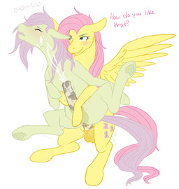 anal anal_penetration animal_genitalia animal_penis balls black_eyebrows blonde_hair blue_eyes blush bodily_fluids crossgender cum cum_while_penetrated cutie_mark dialogue duo equine_genitalia equine_penis erection eyebrows eyelashes eyes_closed feathered_wings feathers feral feral_on_feral feral_penetrated feral_penetrating feral_penetrating_feral ftg_crossgender fti_crossgender fur genital_fluids genital_markings genitals green_eyes grey_penis gynomorph gynomorph/gynomorph gynomorph_penetrated gynomorph_penetrating gynomorph_penetrating_gynomorph gynomorph_penetrating_intersex hair hooves intersex intersex/intersex intersex_penetrated intersex_penetrating intersex_penetrating_gynomorph intersex_penetrating_intersex intraspecies iris lidded_eyes light_body light_ears light_fur light_wings looking_at_another looking_at_partner markings monotone_hair monotone_tail monotone_wings multicolored_penis nude open_mouth penetration penile penile_penetration penis penis_in_ass penis_markings pink_hair pink_tail pink_text pupils quadruped selfcest sex short_fur simple_background smile snout spread_legs spreading square_crossover tail teats teeth text two_tone_penis white_background white_penis wing_boner wings yellow_balls yellow_body yellow_ears yellow_feathers yellow_fur yellow_hooves yellow_wings cartoonlion friendship_is_magic hasbro my_little_pony mythology fluttershy_(mlp) equid equine mammal mythological_creature mythological_equine pegasus english_text hi_res