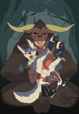 anal anal_orgasm animal_genitalia animal_penis anus balls bodily_fluids butt canine_genitalia canine_penis cum cum_drip cum_in_ass cum_inside cumshot dripping ejaculation feral gaping gaping_anus genital_fluids genitals hands-free humanoid_genitalia humanoid_hands humanoid_penis kamura_armor knot knotted_penis male male/male orgasm penis smile smiling_at_viewer spread_anus spread_butt spreading fisk24 capcom monster_hunter canid canine canyne haplorhine mammal monkey palamute primate primatius rajang hi_res