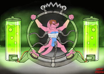 2_toes ambiguous_fluids anthro bandage bdsm blue_body bondage bound brush brushing bubble claws countershade_torso countershading electricity eyes_closed feet female fingers fist fur hair laboratory laugh long_hair markings metal multicolored_body multicolored_fur open_mouth pink_body pink_hair raised_arm robotic_arm solo spread_legs spreading tickle_fetish tickle_torture tickling tickling_armpits tickling_belly tickling_feet tickling_machine tickling_sides toe_claws toes two_tone_body wire undeadsparrow jack_(rofllizard) scalie 2022 2d_animation animated animated_gif motion_tweening short_playtime signature