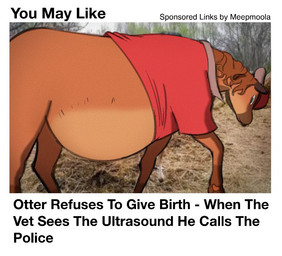 anthro backwards_baseball_cap backwards_hat baseball_cap belly big_belly blue_eyes bottomless bottomless_male clothed clothing feral fur hat headgear headwear leg_markings looking_at_viewer male markings orange_body orange_fur pawpads pink_pawpads pregnant pregnant_anthro pregnant_male red_clothing red_shirt red_topwear shirt socks_(marking) solo tan_body tan_fur text topwear imkrisyim chester_the_otter equid equine horse mammal 2026 digital_drawing_(artwork) digital_media_(artwork) english_description english_text