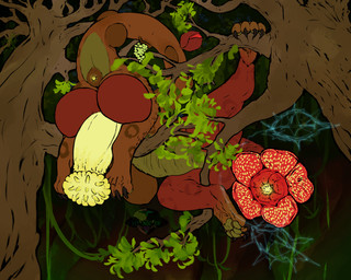 anal_wink anus balls big_balls big_penis branch female forest genitals gynomorph huge_balls huge_penis hyper hyper_genitalia hyper_penis in_tree intersex jungle lounging low-angle_view parasitic_plant penis plant solo tail tree unusual_anatomy unusual_genitalia unusual_penis unusual_tail vulva_on_face worm's-eye_view yonnixart elemental_creature felid feline flora_fauna hybrid mammal plant_monster 5:4 absurd_res hi_res female_(lore)