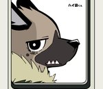 anthro fur male solo shimomaro aggretsuko sanrio haida_(aggretsuko) hyena mammal spotted_hyena 2021