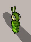 anthro big_penis bodily_fluids duo genitals huge_penis male male/male offscreen_character penis penis_shadow perspective perspective_shot size_difference sweat hhbrother manny_(hhbrother) arthropod insect mantis sketch