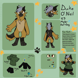 anthro chibi clothed clothing fidget_cube male no_genitals no_underwear nude_male solo text duckduckgo04 duke_o'neil bat canid canine canis domestic_dog german_shepherd herding_dog honduran_white_bat hybrid leaf-nosed_bat mammal microbat pastoral_dog yangochiropteran 1:1 english_text hi_res model_sheet