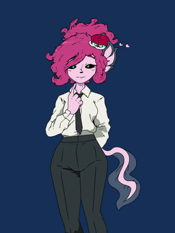 black_sclera clothing cosplay crown cute_pose female formal_wear hair headgear office_clothing pink_body pink_hair royalty solo wide_hips the_last_viper florence_wayne_(viper) amphibian aquatic axolotl axolotl_humanoid humanoid mole_salamander salamander vampire 3:4 absurd_res alpha_channel hi_res