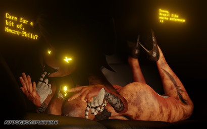 black_hair bow_ribbon breasts butt clothing corpse disguise female footwear footwear_only glowing glowing_eyes hair high_heels machine mostly_nude nightmare_fuel shoes shoes_only skinsuit solo tight_clothing tongue tongue_out x_eyes addoncomplete86 samzan_(modeler) glitch_productions murder_drones cyn_(murder_drones) tessa_(murder_drones) eldritch_abomination human humanoid mammal patchwork_creature robot robot_humanoid undead worker_drone zombie 16:10 3d_(artwork) absurd_res digital_media_(artwork) hi_res widescreen