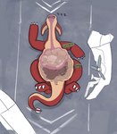 abdominal_bulge aircraft airplane ambiguous_feral ambiguous_gender ambiguous_pred ambiguous_prey anus belly big_belly bird's-eye_view box claws container fangs feral feral_pred fully_inside high-angle_view inside_colon inside_intestines inside_small_intestine inside_stomach inside_throat large_intestines larger_ambiguous larger_feral larger_pred lying object_vore on_back on_ground outside red_body red_ears size_difference sleeping sleeping_pred small_intestines solo sound_effects spread_legs spreading tan_body tan_inner_ear teeth text vehicle vore vowelless vowelless_sound_effect white_claws x-ray_view zzz endoscopebrain english_text hi_res