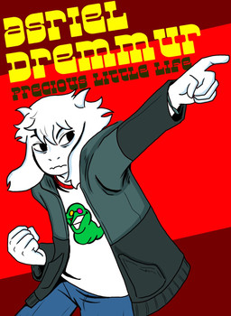 2_horns 5_fingers ambiguous_gender anthro blue_bottomwear blue_clothing blue_pants bottomwear clothed clothed_anthro clothing fingers fist fur gesture hand_gesture horn jacket looking_aside pants pointing solo text topwear white_body white_fur 467doggo deltarune homestuck ms_paint_adventures scott_pilgrim_(series) undertale undertale_(series) asriel_dreemurr spamton_g._spamton bovid caprine goat mammal 2025 character_name digital_drawing_(artwork) digital_media_(artwork) english_description english_text hi_res portrait three-quarter_portrait male_(lore)