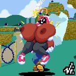 big_breasts breast_expansion breasts carrying_another carrying_partner clothed clothing dark_body dark_skin expansion female footwear fuse grass group hair holding_breast huge_breasts legwear lifting_another lit_fuse male mountain nipples not_furry pink_hair plant shoes smoke solo_focus stockings thigh_highs vi-nsfw mario_bros nintendo mario shy-bomb bob-omb bomb_humanoid human humanoid hybrid living_bomb mammal shyguy 1:1 digital_media_(artwork) pixel_(artwork)