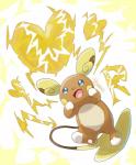 ambiguous_gender blue_eyes brown_body electricity feral hand_on_face heart_symbol open_mouth open_smile simple_background smile solo white_background yellow_cheeks harara nintendo pokemon alolan_form alolan_raichu generation_7_pokemon pokemon_(species) regional_form_(pokemon) 2018 hi_res signature