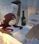 adolescent anthro bath bathing bottle breasts cellphone container electronics female hair lying nude phone purple_eyes red_hair selfie small_breasts smile soap solo water young young_anthro young_female gothbunnyboy ketzio nova_(ketzio_and_gbb) mammal 2018 absurd_res hi_res