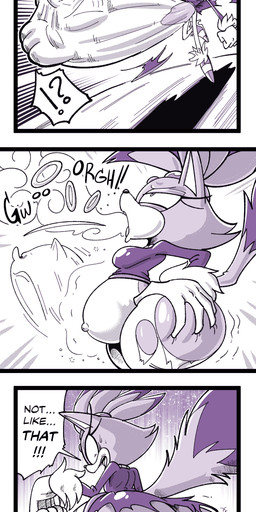 accidental_vore anal anal_vore anthro belly belly_expansion big_belly bottomwear breasts burping burping_up_object butt butt_expansion clothing dialogue digestion duo expansion female genitals instant_digestion male male/female male_prey midriff navel organs outie_navel pants rapid_digestion rapid_weight_gain same_size_vore speech_bubble stomach tattooification text torn_bottomwear torn_clothing torn_pants vore vore_tattoo vulva weight_gain sachasketchy sega sonic_the_hedgehog_(series) blaze_the_cat sonic_the_hedgehog domestic_cat eulipotyphlan felid feline felis hedgehog mammal 2025 4koma absurd_res comic cover cover_art cover_page digital_media_(artwork) english_text hi_res monochrome