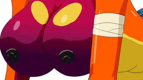 anal anal_penetration anthro anthro_penetrated big_breasts black_nipples bouncing_breasts breast_shot breasts doggystyle duo female female_penetrated fingers from_behind_position fur hand_on_butt huge_breasts multicolored_body multicolored_fur nipples offscreen_character orange_body orange_fur penetration sex simple_background solo_focus tail white_background doggyshel mammal 2d_animation animated frame_by_frame hi_res loop shaded widescreen