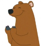 applause claws humor male smile solo unknown_artist hanna-barbera harvey_birdman harvey_birdman:_attorney_at_law bear brown_bear grizzly_bear mammal ursine 2d_animation animated loop low_res reaction_image short_playtime thumbnail