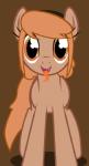 female feral hair looking_at_viewer open_mouth orange_hair sharp_teeth simple_background smile solo tail tail_motion tailwag teeth tongue kajio hasbro my_little_pony the_thing fan_character thingpone_(mcsweezy) alien equid equine horse mammal monster pony the_thing_(organism) animated loop short_playtime