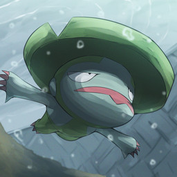 3_toes 4_fingers anthro black_eyes bubble featureless_chest feet fingers green_body light male male_anthro mouth_closed multicolored_body nude nude_anthro nude_male plant solo spread_arms swimming teal_body toes two_tone_body underwater water spicyichizo nintendo pokemon elemental_creature flora_fauna generation_3_pokemon lombre pokemon_(species) 1:1 2026 absurd_res hi_res lighting shaded