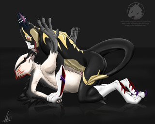 ambiguous_penetration anvil_position biped duo eye_contact feathers female female_penetrated from_front_position legs_up licking looking_at_another lying male male/female male_penetrating male_penetrating_female nude on_back penetration red_eyes reflection sex simple_background text tongue tongue_out year ryuigi akira_(tpkha) krein accipitrid accipitriform alien avian bearded_vulture bird dinosaur dromaeosaurid lizard old_world_vulture prehistoric_species reptile scalie theropod velocian velociraptor vulture 2018 5:4 dated digital_media_(artwork) shaded signature url watermark