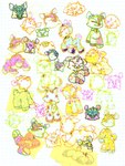 ambiguous_gender anus feral group 2n2n neopets ixi_(neopets) neopet_(species) 2015 marker_(artwork) sketch traditional_media_(artwork)