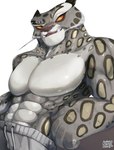 abs anthro biceps bottomwear clothed clothing fur male markings muscular muscular_anthro muscular_male pants pecs solo spots spotted_body spotted_fur topless yellow_eyes ottotopus dreamworks kung_fu_panda tai_lung_(kung_fu_panda) felid mammal pantherine snow_leopard hi_res