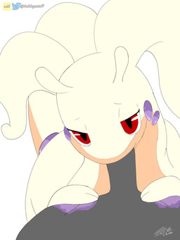 anatomically_correct anthro anthro_on_feral bedroom_eyes bestiality duo female feral first_person_view genitals looking_at_viewer male male/female narrowed_eyes penis seductive simple_background white_background balthysstuff nintendo pokemon anon fleur_(balthysstuff) generation_6_pokemon goodra pokemon_(species) shiny_pokemon 3:4 absurd_res hi_res