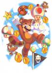 1-up_mushroom animal_costume black_eyes blue_eyes brown_body brown_skin clothing cloud coin costume flag flagpole fungus goal_pole_(mario) gold_(metal) gold_coin mushroom pole power-up red_body red_skin star super_leaf super_mushroom super_star tanuki_costume tanuki_leaf white_body white_skin ultimatesol mario_bros nintendo super_mario_3d_land mario tanooki_mario tanuki_mario goomba human lakitu's_cloud mammal tail_goomba toad_(mario) hi_res