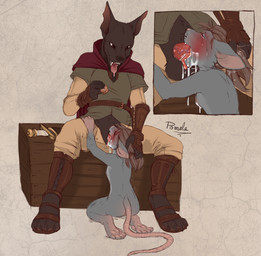 4_toes 5_fingers 5_toes adult_on_young age_difference anthro anthro_on_anthro anthro_penetrated anthro_penetrating anthro_penetrating_anthro balls blush bodily_fluids bottomwear breasts butt claws clothed clothed/nude clothed_male clothed_sex clothing coin cum cum_drip cum_from_mouth cum_in_mouth cum_inside cum_on_face deep_throat dripping drooling duo eyes_closed face_fucking fantasy feet fellatio female female_penetrated fingers forced forced_fellatio forced_oral genital_fluids genitals hand_on_head head_grab hindpaw irrumatio larger_anthro larger_male leaking_cum loli looking_at_another male male/female male_penetrating male_penetrating_female nipples nude nude_anthro nude_female older_anthro older_male open_bottomwear open_clothing open_pants oral oral_penetration orgasm pants paws penetration penile penile_penetration penis penis_in_mouth prostitution questionable_consent saliva sex shaking simple_background size_difference small_breasts smaller_anthro smaller_female soles tail tears teeth textured_background toe_claws toes tongue tongue_out tongue_out_fellatio young young_anthro young_female young_penetrated younger_anthro younger_female younger_penetrated pomela_(artist) canid canine canis domestic_dog jackal mammal mouse murid murine rat rodent alternate_version_at_source hi_res