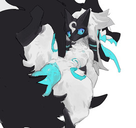 anthro blue_nipples blue_penis blue_sclera blue_tongue blue_vulva breasts dipstick_ears duo ear_markings female female_penetrated floating_head_creature fur fur_markings genitals hooves knot male male/female male_penetrating male_penetrating_female markings mask multicolored_ears nipples one_leg_up penetration penis raised_leg sex simple_background small_breasts small_waist thick_thighs tongue vaginal vaginal_penetration vulva white_background white_body white_fur ramssa league_of_legends riot_games tencent kindred_(lol) lamb_(lol) wolf_(lol) bovid canid canine canis caprine mammal sheep wolf 2025 alternate_version_at_source hi_res