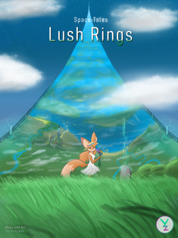 anthro blue_eyes blue_sky cloud cosmic_background female flower fur grass hair orange_body orange_fur orange_hair plant ringworld sky space star tail text tombstone two_tone_tail white_body white_fur yanzihko paradox_interactive stellaris canid canine fox mammal mammalian_(stellaris) mammalian_3 3:4 absurd_res english_text hi_res