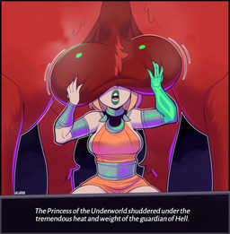 ball_tuft balls balls_on_face bestiality big_balls blonde_hair bone breasts clothed clothed_female clothed_humanoid clothing duo female female_humanoid female_on_feral feral fingers fur genital_raphe genitals green_lipstick hair hand_on_balls huge_balls humanoid_on_feral interspecies larger_feral larger_male light_body light_skin lipstick makeup male male/female male_feral motion_lines musk not_furry_focus open_mouth orange_clothing quadruped radius_(bone) raphe_(anatomy) red_balls red_body red_fur scrotal_raphe size_difference smaller_female smaller_humanoid solo_focus text these_aren't_my_glasses tuft ulna conditional_dnp welwraith hades_(game) mythology cerberus_(hades) melinoe_(hades) canid canid_demon canine demon hellhound humanoid mammal mythological_canine mythological_creature 2025 artist_name digital_media_(artwork) english_description english_text hi_res