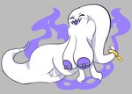 big_breasts breasts eyes_closed female fire genitals ghost_tail key nipple_piercing nipples piercing purple_nipples pussy simple_background solo thick_thighs white_body poundfulpanda ghost humanoid spirit hi_res