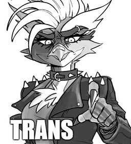 alternative_fashion anthro band-aid band-aid_on_beak band-aid_on_face band-aid_on_nose bandage bandage_on_beak bandage_on_face bandage_on_nose beak breasts clothed clothed_anthro clothed_female clothing collar eyebrow_piercing eyebrow_ring eyebrows eyeliner facial_piercing female female_anthro frown gesture hair hand_gesture humor jacket leather leather_clothing leather_jacket leather_topwear looking_at_viewer makeup non-mammal_breasts piercing pointing pointing_at_viewer ring_piercing simple_background solo spiked_collar spikes topwear white_background anonymous_artist joy_(shammy) avian bird owl digital_drawing_(artwork) digital_media_(artwork) greyscale half-length_portrait meme monochrome portrait