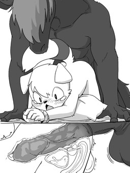 abs age_difference all_fours anal anal_fluids anal_penetration anthro anthro_on_anthro arms_tied ass_up balls bladder blush bodily_fluids bound cutaway deep_penetration dominant dominant_male duo erection faceless_character faceless_male floppy_ears folded_ears forced front_view genital_fluids genitals internal kemono large_penetration larger_dom larger_male lying male male/male male_penetrated male_penetrating male_penetrating_male nude nude_anthro nude_male older_dom_younger_sub older_male on_front open_mouth organs pecs penetration penis perspective pillow prostate raised_tail rape sex sex_pillow simple_background size_difference slave smaller_male submissive submissive_male tail tears urine vein veiny_penis young young_anthro young_male younger_male younger_penetrated manmosu_marimo slave_pup_(marimo) canid canine canis domestic_dog equid equine horse mammal 3:4 digital_media_(artwork) greyscale monochrome