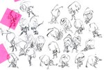 male open_mouth solo 2n2n invader_zim nickelodeon zim_(invader_zim) alien alien_humanoid humanoid irken 2018 graphite_(artwork) hi_res sketch sketch_page traditional_media_(artwork)