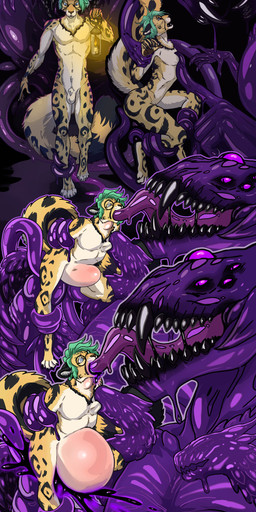 abdominal_bulge anal anal_penetration anthro bite black_cum black_teeth bodily_fluids colored_cum cum cum_in_ass cum_inside duo extreme_size_difference forced french_kissing genital_fluids genitals kissing lamp lantern macro male male/male multi_eye multi_genitalia multi_limb multi_penis muscular muscular_male neck_bulge nipple_bite nipple_fetish nipple_play nipple_suck nipples nubbed_penis oral oral_penetration penetration penis purple_body purple_goo questionable_consent size_difference snake_penis sucking teeth tentacles triple_penetration unusual_anatomy unusual_bodily_fluids unusual_cum unusual_genital_fluids unusual_genitalia unusual_penis shack_(artist) corinoch felix_(roadd) cheetah demon felid feline goo_creature mammal monster reptile scalie snake absurd_res hi_res sequence
