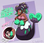 after_transformation anthro big_breasts bra breasts clothing dialogue duo female fin green_eyes nipple_fetish nipple_play nipple_suck nipples pseudo_hair seashell_bra species_transformation sucking tentacle_hair tentacles transformation underwear chabble nintendo pokemon splatoon marina_(splatoon) pearl_(splatoon) clamperl generation_3_pokemon generation_7_pokemon pokemon_(species) primarina hi_res