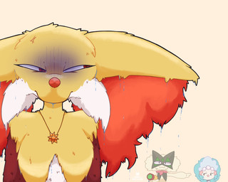 :3 ambiguous_gender angry anthro blue_hair breasts cross-popping_vein female fur gesture green_body green_fur green_hair group hair hand_gesture hose inner_ear_fluff jewelry multicolored_body narrowed_eyes necklace orange_body orange_fur pointing pointing_at_another red_body red_eyes red_fur simple_background trio tuft water wet wet_body wet_fur white_body white_fur yellow_body yellow_fur razgrizdl nintendo pokemon avery_(razgrizdl) krys_(razgrizdl) rose_(razgrizdl) canid canine delphox felid feline generation_6_pokemon generation_7_pokemon generation_9_pokemon mammal meowscarada pokemon_(species) primarina 2025 5:4 hi_res signature
