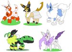 ambiguous_gender cloud feral fluffy fluffy_tail group neck_tuft tail tuft tryfag fakemon fakeveelution