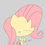 blank_expression blank_stare blue_eyes cutie_mark female hair pink_hair solo wings yellow_body babiduh friendship_is_magic hasbro my_little_pony fluttershy_(mlp) 1:1