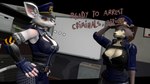 anthro black_border border breasts cleavage clothed clothing dialogue duo female hat headgear headwear horny_police police police_uniform tail text uniform joelsfm warfaremachine_(modeler) beastars juno_(beastars) officer_flint_(foresttherotten) warfare_flint canid canine canis mammal murid murine rat rodent wolf 2023 3d_(artwork) digital_media_(artwork) english_text source_filmmaker_(artwork)