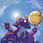 anthro balloon balloon_fetish cigarette cigarette_smoke cloud genitals humanoid_genitalia humanoid_penis inflatable male penis smoke solo young badipoki nintendo pokemon ditto_(pokemon) generation_1_pokemon generation_8_pokemon pokemon_(species) toxel 1:1 absurd_res hi_res