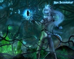 3d_background 5_fingers anthro armlet black_clothing black_footwear black_tentacles blue_body blue_eyes blue_horn blue_skin bracelet butt claws clothing crystal detailed_background fangs fantasy femboy fingers footwear forest fungus glowing hair horn jewelry leather leather_clothing leather_strap leather_underwear leglet long_hair long_legs magic magic_user male markings multi_horn multicolored_body multicolored_skin mushroom night outside plant portal solo spell spellcasting spots spotted_body spotted_skin straps striped_body striped_skin stripes teeth tentacles thong tree two_tone_body two_tone_skin underwear white_hair selker selker_ari alien demon hybrid kriin 2013 5:4 digital_media_(artwork) hi_res