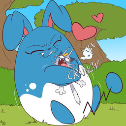 anthro biped black_nose blue_body crush crushing_sound_effect day death duo eyebrows female grey_body heart_symbol holding_another hug killing larger_female male multicolored_body nude open_mouth outside pain plant size_difference smaller_male soul soul_leaving_body sound_effects standing teeth tongue tree two_tone_body white_body fuf nintendo pokemon alolan_form alolan_meowth azumarill generation_2_pokemon generation_7_pokemon pokemon_(species) regional_form_(pokemon) 1:1 2019 hi_res