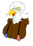 american_flag bald big_breasts bikini breasts clothing female huge_breasts hyper hyper_breasts solo swimwear two-piece_swimsuit united_states_of_america souki_kinpira51 accipitrid accipitriform avian bird eagle big_(disambiguation) absurd_res hi_res
