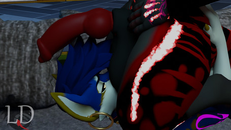 andromorph animal_genitalia animal_penis anthro balls balls_on_face big_breasts big_butt black_body breasts butt canine_genitalia canine_penis clothing crotch_sniffing duo ear_piercing ear_ring facesitting female genitals glowing glowing_markings grey_body gynomorph hair hand_on_butt hoop_ear_ring in_sheath intersex intersex/intersex jacket jewelry markings necklace penis penis_on_face piercing red_hair ring_piercing sheath sitting_on_another sniffing solo tail thick_thighs topwear wide_hips yellow_eyes lustfuldemon alber blender_cycles roxanne_(lustfuldemon) canid canine hyena hyenid_(species) mammal 16:9 blender_(artwork) digital_media_(artwork) hi_res widescreen