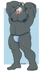 abs anthro biceps big_muscles clothed clothing fur hands_behind_head male muscular muscular_anthro muscular_male nipples pecs pose skimpy solo speedo swimwear tongue tongue_out topless wrestler houndgrey hound_(character) pro canid canine canis domestic_dog great_dane mammal mastiff molosser 2012