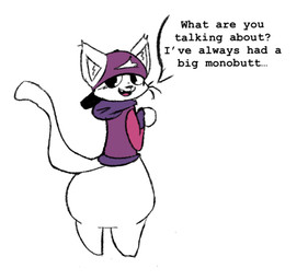 anthro backwards_baseball_cap backwards_hat baseball_cap big_butt bottomless bottomless_anthro butt clothed clothing dialogue fur hat headgear headwear hoodie looking_at_viewer looking_back looking_back_at_viewer male monobutt null open_mouth open_smile purple_clothing reality_shift smile solo speech_bubble talking_to_viewer text topwear whiskers white_body white_fur dumpnfwump archie_(dumpnfwump) domestic_cat felid feline felis mammal 2026 english_text hi_res