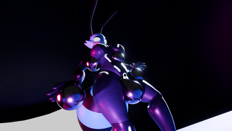 antennae_(anatomy) anthro arthropod_abdomen big_breasts black_body black_bodysuit black_clothing black_latex black_skinsuit bodysuit breasts clothed clothed_anthro clothed_female clothing exposure_variation female kronos_unveiled latex latex_bodysuit latex_clothing latex_skinsuit liquid_latex lock_symbol multicolored_body purple_body skinsuit solo standing teal_eyes tight_clothing two_tone_body rem_phase disney pixar the_incredibles n-2_rem arthropod bee hymenopteran insect 16:9 2025 3d_(artwork) digital_media_(artwork) hi_res widescreen