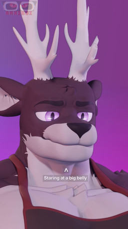 anthro antlers apron arm_tuft big_muscles big_pecs blush brown_body brown_fur chest_tuft clothing deer_ears distracted ear_piercing ear_ring embarrassed expressions eyebrows fur head_tuft horn male muscular muscular_male pecs piercing purple_eyes ring_piercing shoulder_tuft simple_background solo tuft white_body white_fur anxiboi reno_(anxiboi) deer demon mammal 2025 3d_(artwork) 3d_animation 9:16 animated blender_(artwork) blender_eevee_(artwork) digital_media_(artwork) hi_res huge_filesize no_sound short_playtime video